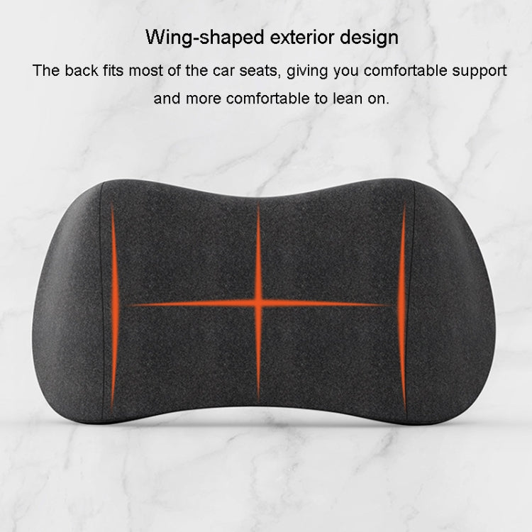 Car Cushion Driving Seat Cervical Support Backrest Pillow, Style: Waist Pad Black