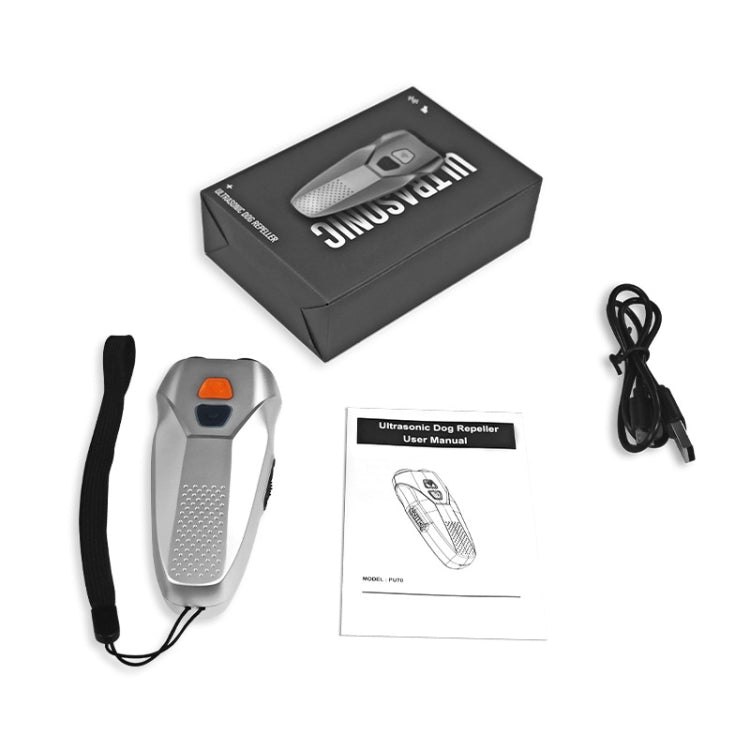 Ultrasonic Dog Repeller Stop Barker Dual Probe High Power Repeller Handheld Dog Trainer(Black) - Training Aids by PMC TechLife | Online Shopping South Africa | PMC TechLife | Buy Now Pay Later Mobicred
