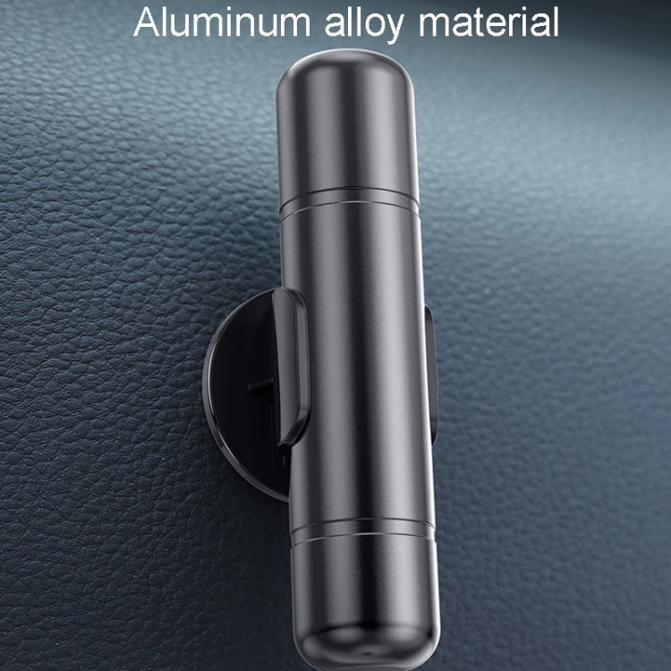 Car Emergency Life-Saving Safety Hammer Multifunctional Fast Window Breaker For Vehicle 2 In 1(Black) - free shipping - PMC Jewellery - Order now!