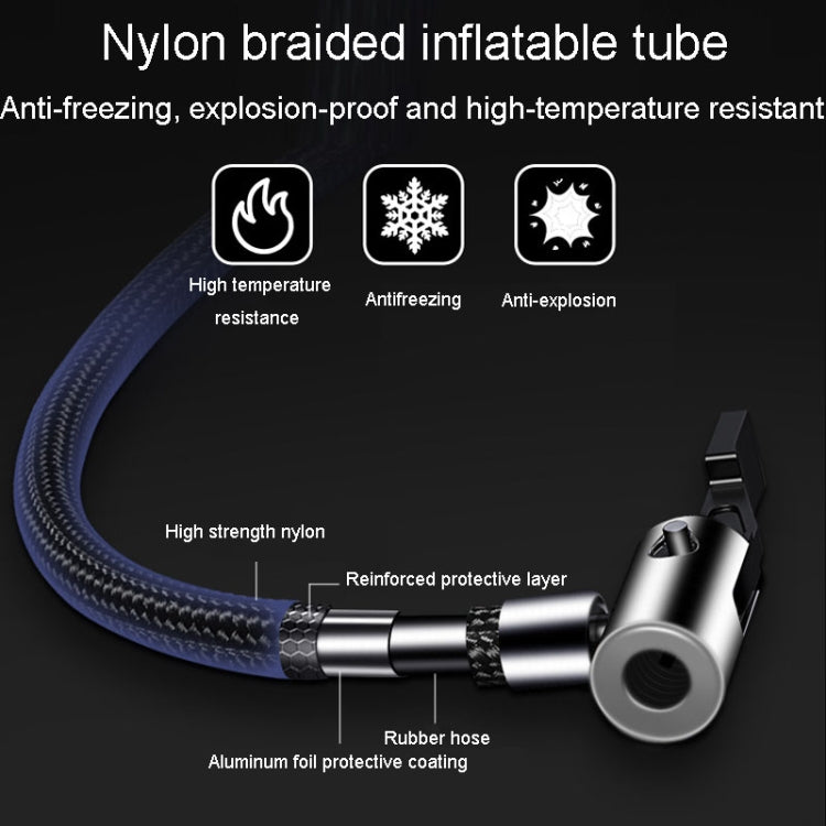 Portable Multifunctional Car Inflator Automobile Tire Pneumatic Pump, Model: Wired Digital
