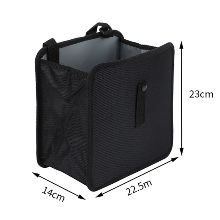 Car Seatback Trash Can Automotive Multifunctional Storage Organizer, Style: All Black