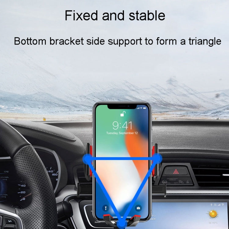 2 In 1 Car Cell Phone Telescopic Holder Universal Automobile Navigation Bracket(Black)