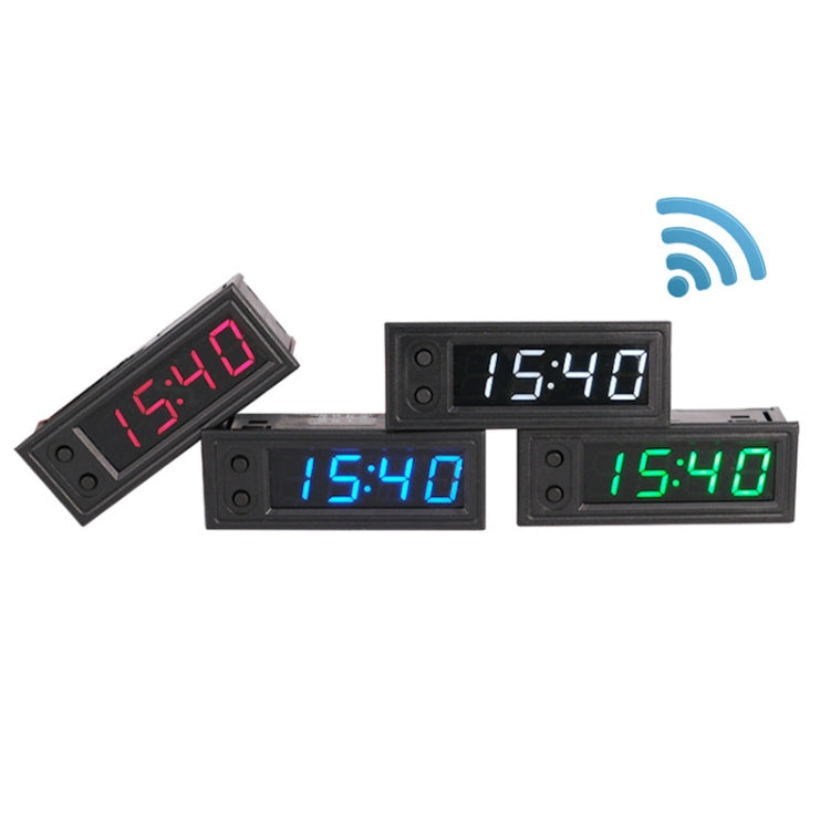 5V/12V WIFI Network Automatic Time Synchronization Digital Electronic Clock Module, Color: Red