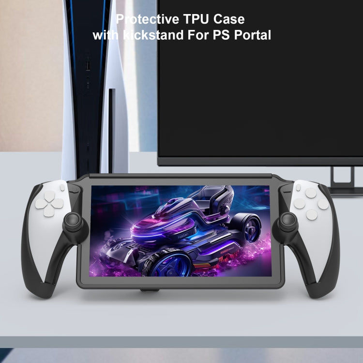 For PlayStation Portal Handle JYS TPU Protective Case With Stand(Black) - free shipping - PMC Jewellery - Order now!