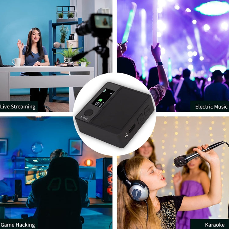 A9 Mobile Phone Computer Live Recording Mini Color Screen Display Sound Card Voice Changer, Spec: English Set - Live Sound Effects Processors by PMC TechLife | Online Shopping South Africa | PMC TechLife | Buy Now Pay Later Mobicred