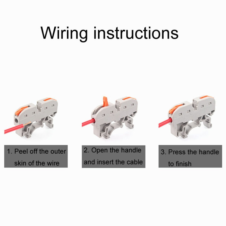 10pcs Guide Rail Type Replacement UK Quick Terminal Block 1 Input 1 Output(Blue) - free shipping - PMc TechLife - Order now!