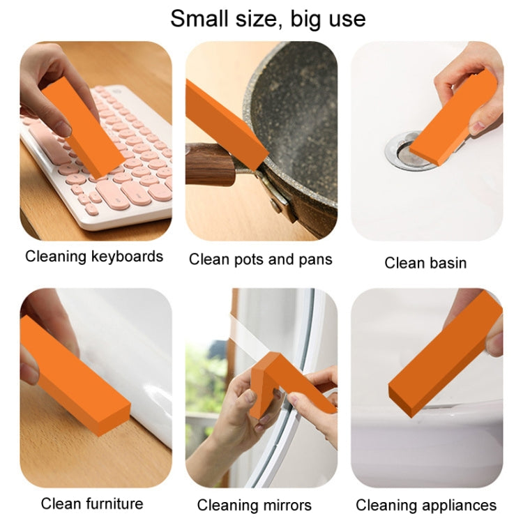 Stainless Steel Cleaning Eraser Household Kitchen Descale Water Rust Removal Stain Removal Cleaning Eraser(Orange) - Cleaning Tools by PMC TechLife | Online Shopping South Africa | PMC TechLife