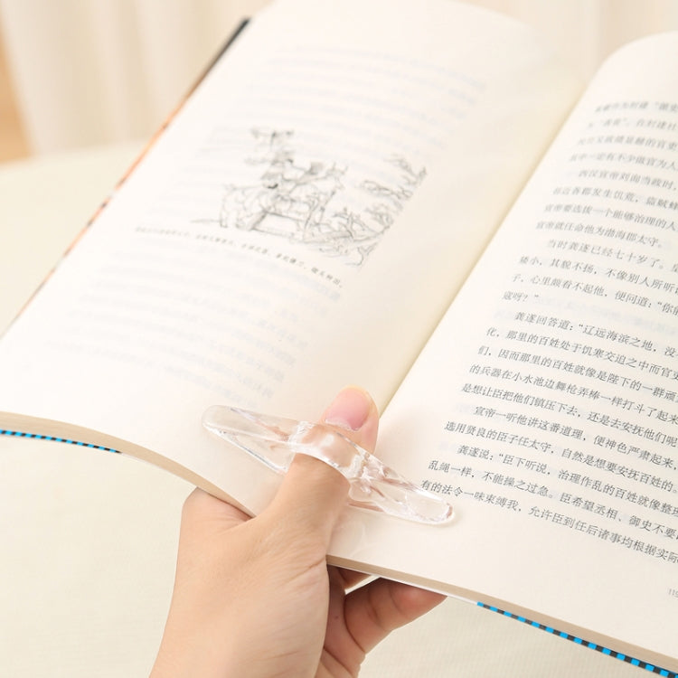 Thumb Bookmark Acrylic Book Holder Support Reading Aids For Students(Transparent) - Bookmark by PMC TechLife | Online Shopping South Africa | PMC TechLife | Buy Now Pay Later Mobicred