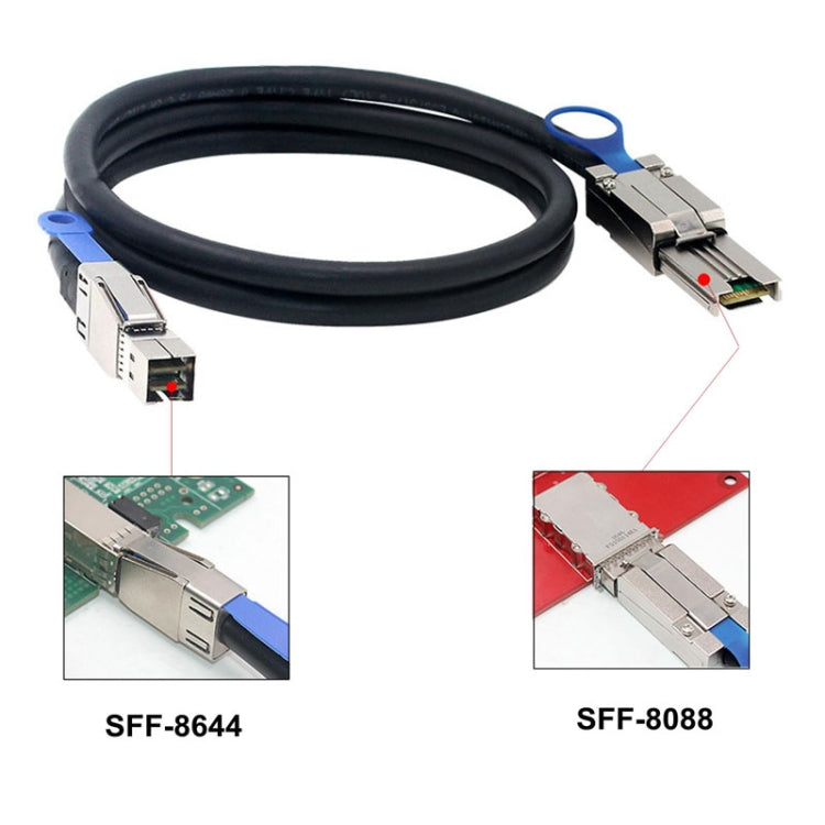 2m Mini SAS HD SFF-8644 To 8088 26P Server External Hard Drive Cable - eSATA & SATA & IDE by PMC Jewellery | Online Shopping South Africa | PMC Jewellery | Buy Now Pay Later Mobicred