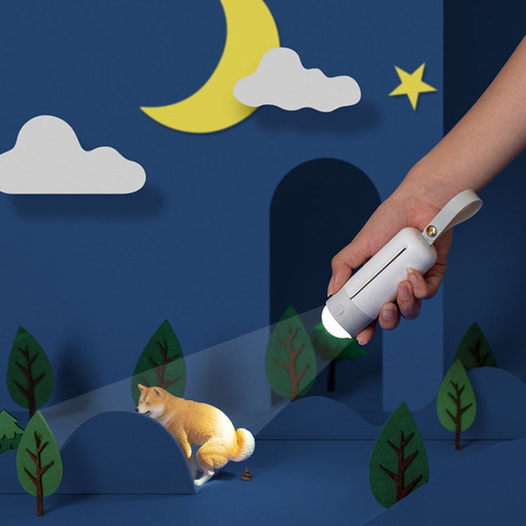 Portable Dog Poop Picker Pet Waste Bag Dispenser With LED Light(Pink) - Litter & Housebreaking by PMC TechLife | Online Shopping South Africa | PMC TechLife | Buy Now Pay Later Mobicred