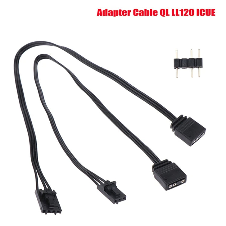 3Pin For Pirate Ship Controller Adapter Cable QL LL120 ICUE Divine Light Synchronization(25cm) - Cables & Connectors by PMC TechLife | Online Shopping South Africa | PMC TechLife | Buy Now Pay Later Mobicred