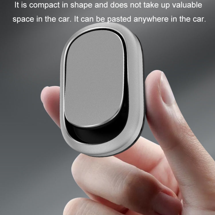 2pcs/set Car Adhesive Multifunctional Invisible Hook(Metal Silver)