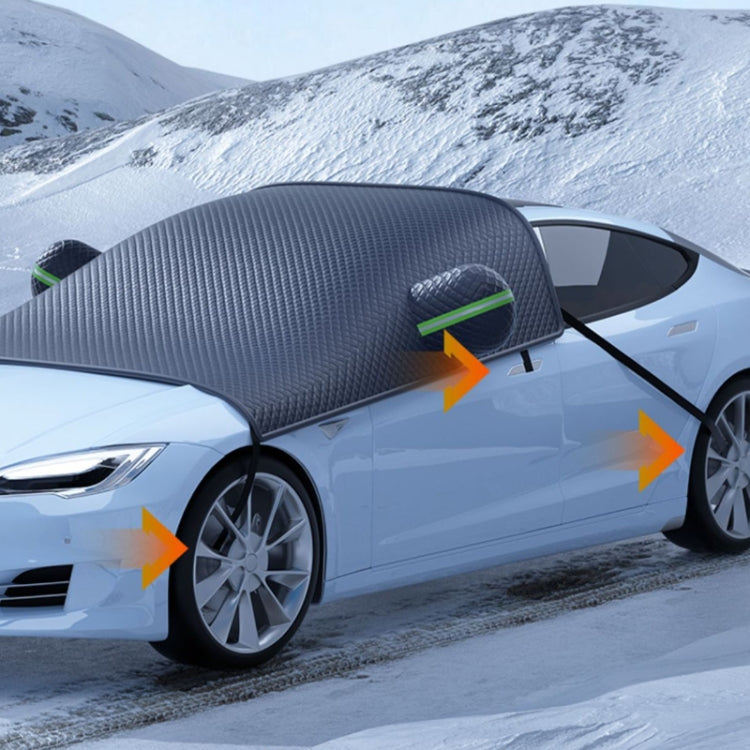 Car Front Windshield Snow and Anti-freeze Thickened Car Cover, Size: Black Yellow Sedan - Window Foils & Solar Protection by PMC TechLife | Online Shopping South Africa | PMC TechLife | Buy Now Pay Later Mobicred