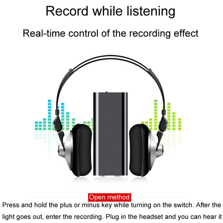 Q25 Intelligent Voice Recorder With Screen HD Noise Canceling Back Clip Voice Reporter, Size: 4GB(Black)