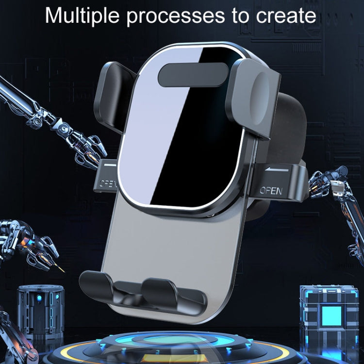 Automotive Navigation Bracket Car Air Vent Phone Fixed Support Clip, Style: Texture Model