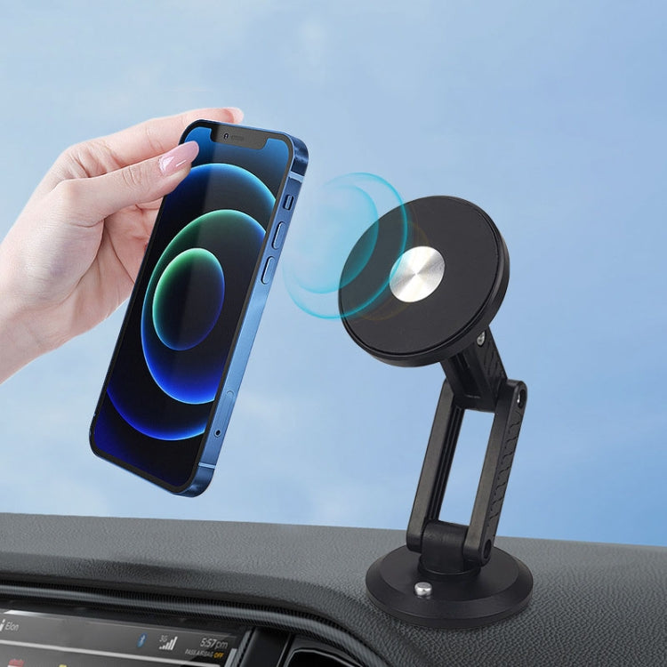 Automotive Magnetic Cell Phone Holder Car Dashboard Navigation Fixed Support Clip(White)