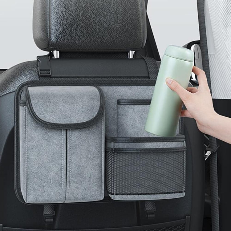 Car Seat Back Organizer Multifunctional Storage Bag Decorative Products(Brown)