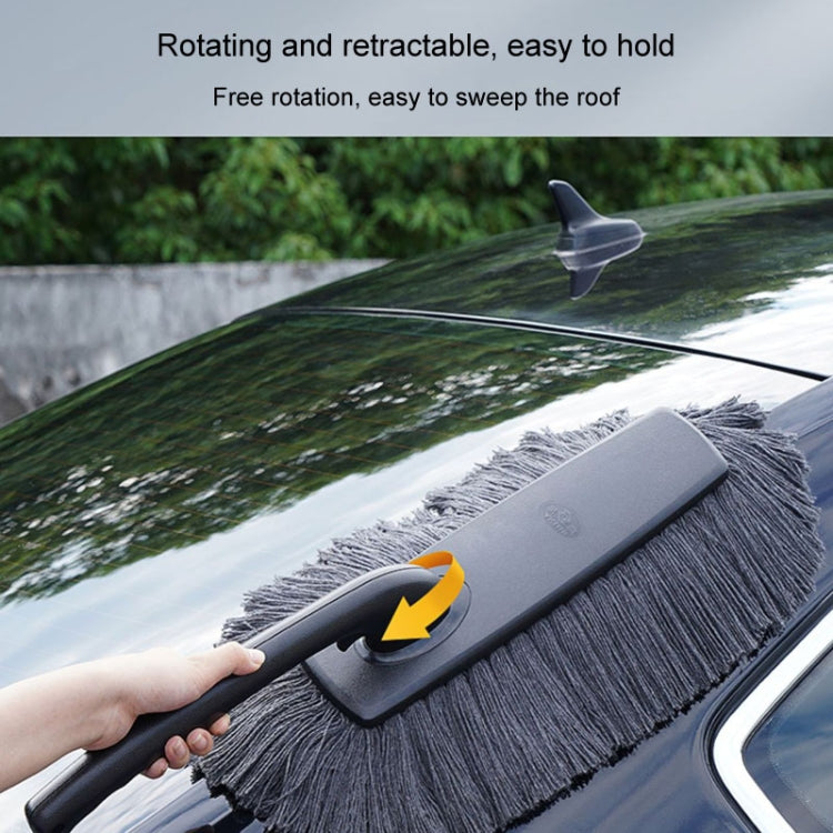 SHINY Car Dusting Duster Car Mop Soft Brush Car Wash Snow Sweeping Tool(With Storage Box)