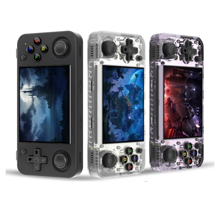 ANBERNIC RG35XX H Handheld Game Console 3.5 Inch IPS Screen Linux System 64GB(Transparent Purple) - free shipping - PMC Jewellery - Order now!