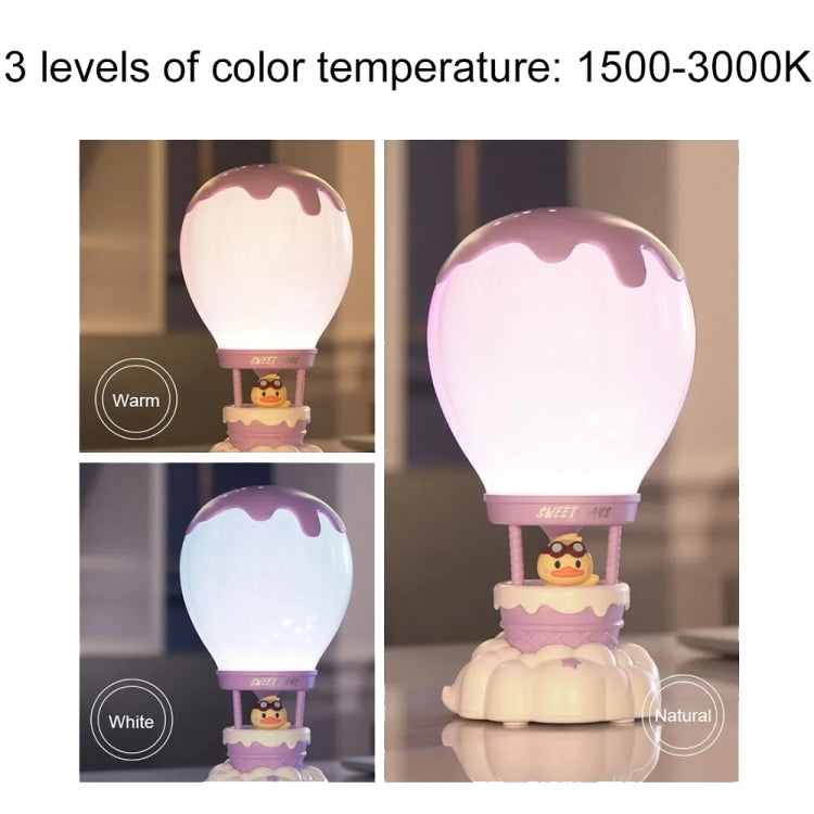 Cartoon Balloon Shape USB Charging Eye Protection LED Night Light Bedroom Reading Table Lamp, Color: Blue