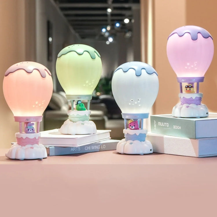 Cartoon Balloon Shape USB Charging Eye Protection LED Night Light Bedroom Reading Table Lamp, Color: Blue