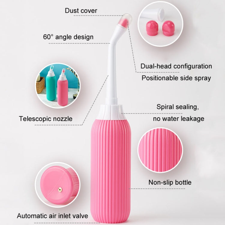 500ml Portable Feminine Washing Instrument Handheld Sanitary Wash Bottle For Pregnant Women, Model: With Valve Pink