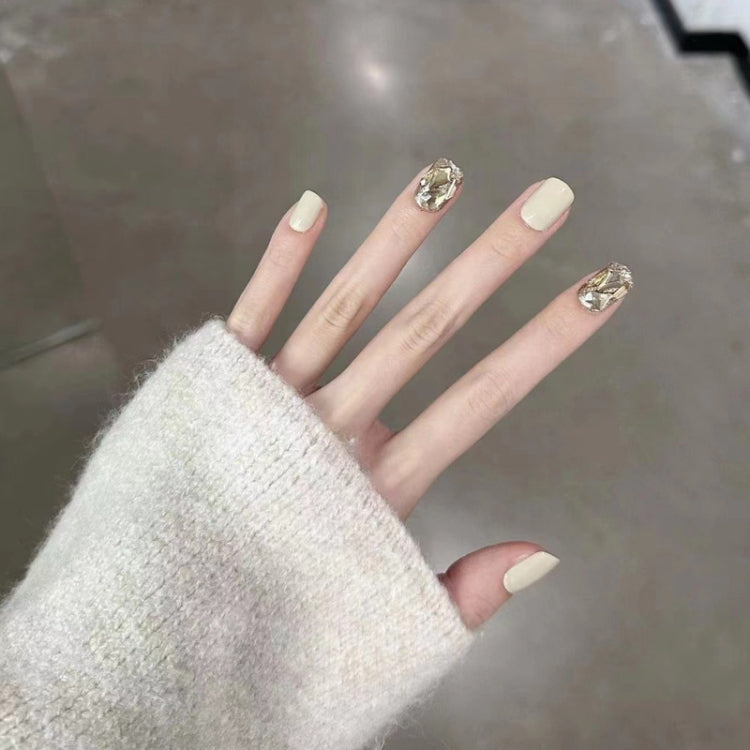 24pcs/box Handmade Nail Glitter Nail Jelly Glue Finished Patch, Color: BY99(Wear Tool Bag)