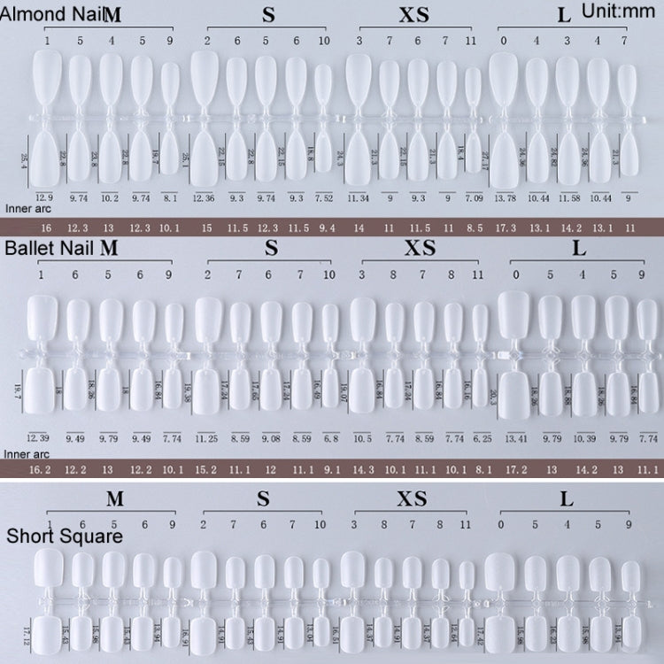 10pairs Of 100pcs/Box Frosted False Nails Artificial Tip, Shape: Long Ellipse L