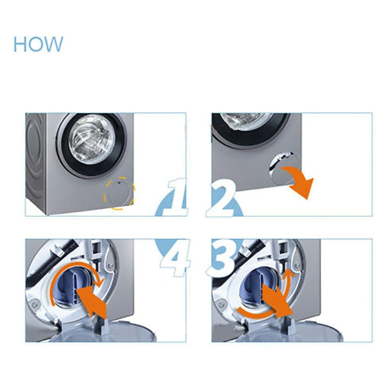 For Siemens Bosch WM1095/1065 WD7205 Washing Machine Drainage Pump Drain Outlet Seal Cover Plug(Blue) - Washing Machine Parts by PMC Jewellery | Online Shopping South Africa | PMC Jewellery | Buy Now Pay Later Mobicred
