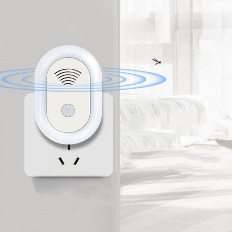 Adjustable Night Light Ultrasonic Mosquito Repeller Mini Home Electronic Mouse Repeller, Spec: AU Plug(White)