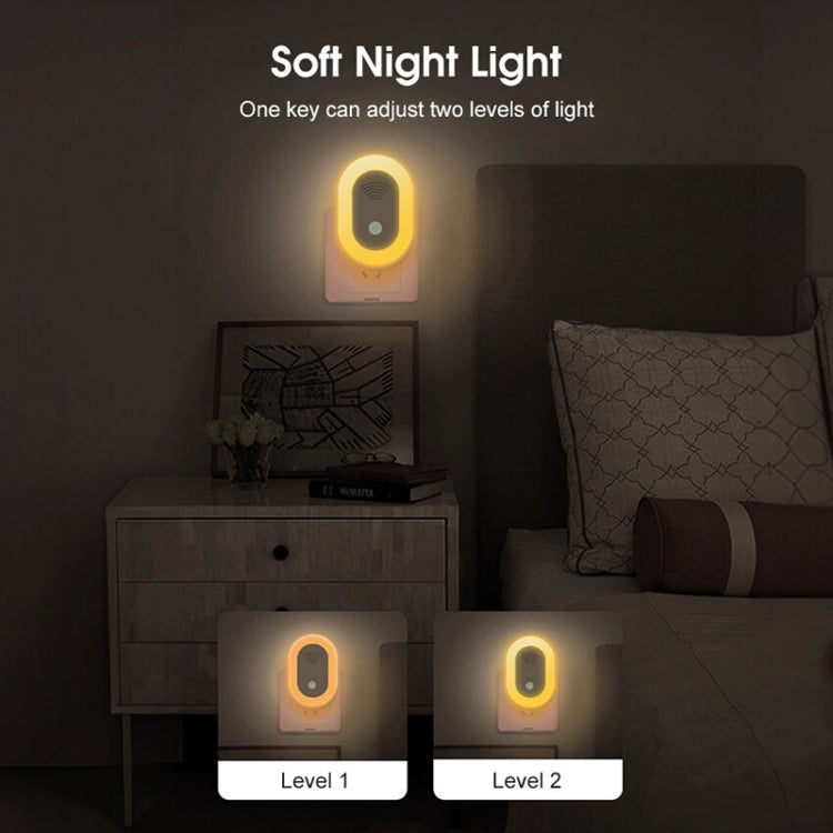 Adjustable Night Light Ultrasonic Mosquito Repeller Mini Home Electronic Mouse Repeller, Spec: EU Plug(White)