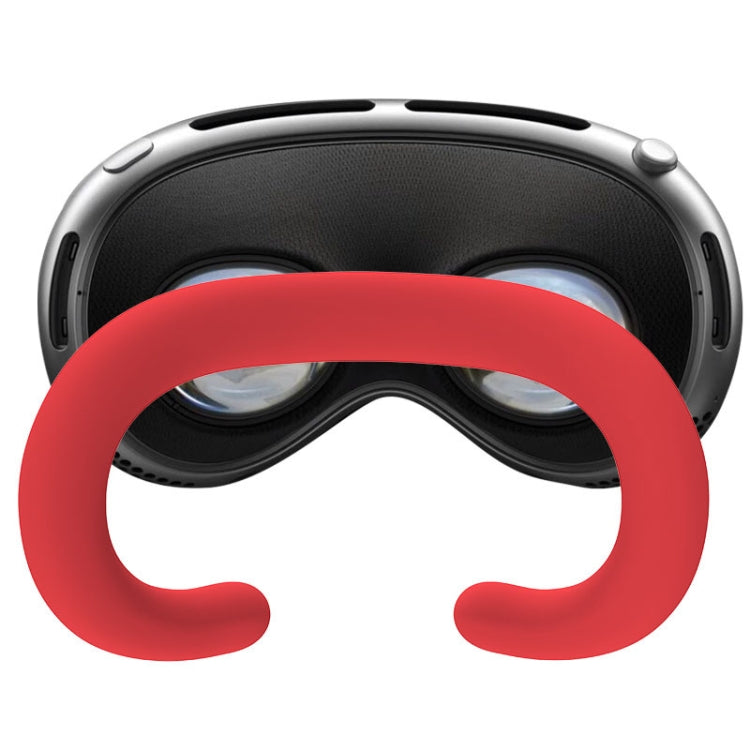 For Apple Vision Pro Silicone Eye Mask Sweatproof Dustproof Replaceable Silicone Case(Red)