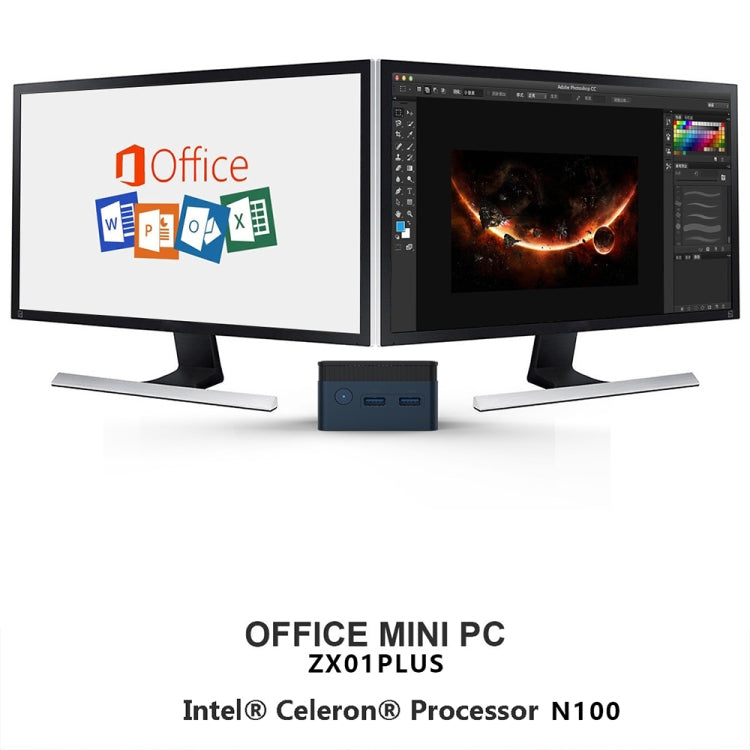 N100/DDR5 12th AlderLake-N100 Dual 4K60Hz Office And Home Mini PC, Spec: 12G+128G /US Plug - Windows Mini PCs by PMC Jewellery | Online Shopping South Africa | PMC Jewellery | Buy Now Pay Later Mobicred