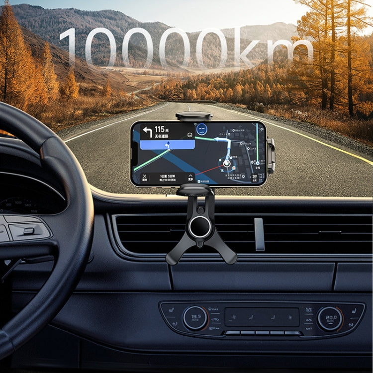 Car Air-conditioning Vent Y-shaped Base Mobile Phone Holder, Color: Ninth Generation Black - free shipping - PMC TechLife - Order now!