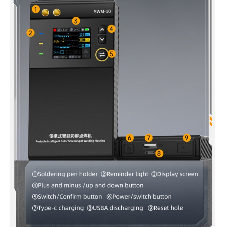 FNIRSI Small Handheld Portable Mobile Phone Lithium Battery Nickel Sheet Spot Welding Machine(SWM-10) - free shipping - PMC Jewellery - Order now!