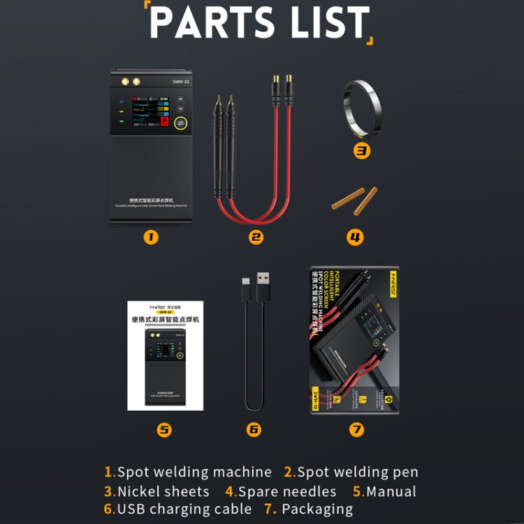 FNIRSI Small Handheld Portable Mobile Phone Lithium Battery Nickel Sheet Spot Welding Machine(SWM-10) - free shipping - PMC Jewellery - Order now!