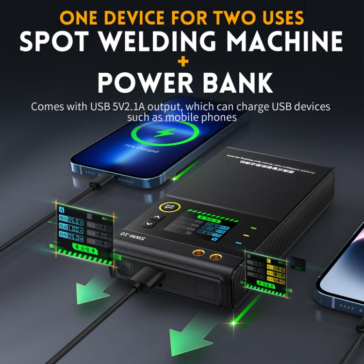 FNIRSI Small Handheld Portable Mobile Phone Lithium Battery Nickel Sheet Spot Welding Machine(SWM-10) - free shipping - PMC Jewellery - Order now!