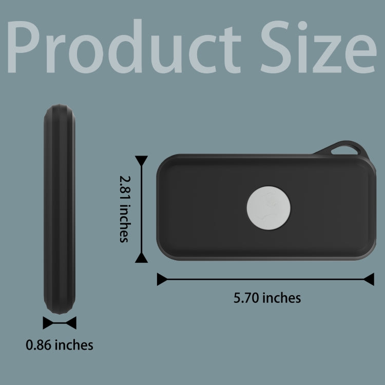 For Apple Vision Pro Accessories Power Protective Case Battery Silicone Storage Shell(Deep Blue)