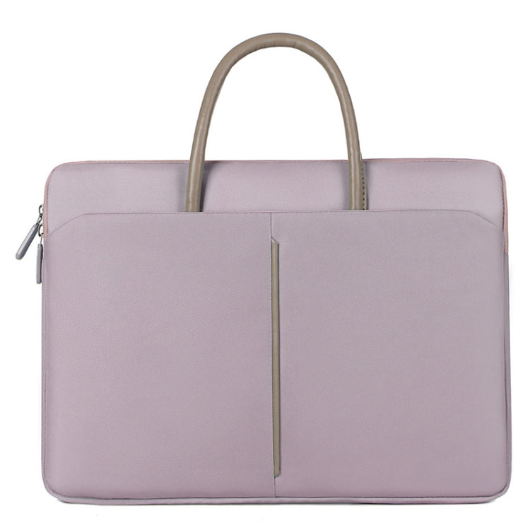 15 -15.6 Inch Oxford Cloth Laptop Bag Mens Womens Briefcase with PU Handle(Lotus Pink)