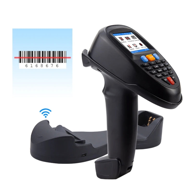NEWSCAN 1D Laser Wireless Barcode Reader Scanner Data Collector With 2.2-Inch LCD Screen