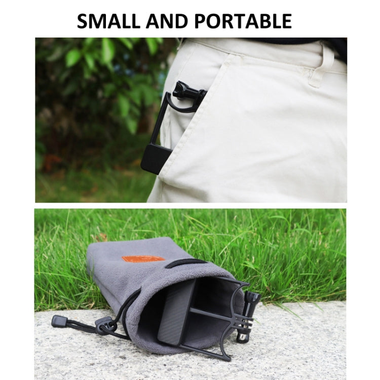Universal Phone Gimbal to Sports Camera Adapter For DJI OSMO 6 / 5 / 4 / 3 to Gopro DJI Action 4(Black)