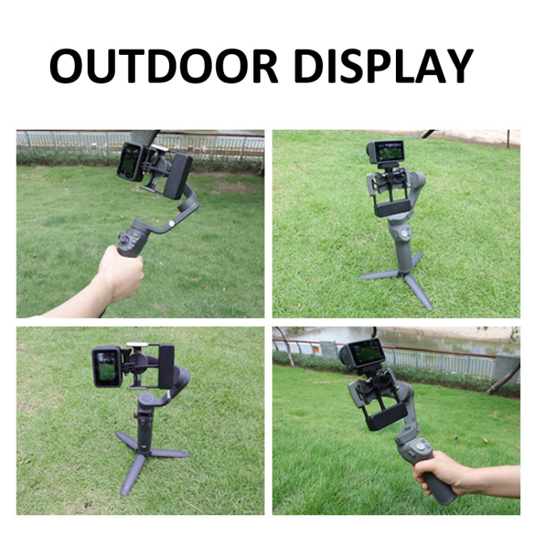 Universal Phone Gimbal to Sports Camera Adapter For DJI OSMO 6 / 5 / 4 / 3 to Gopro DJI Action 4(Black)