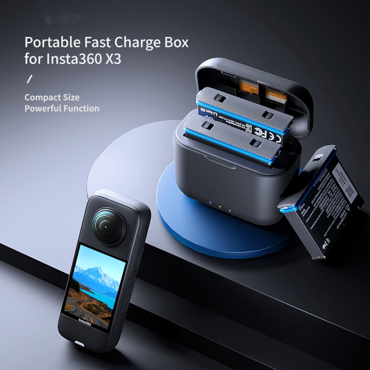 For Insta360 X3 aMagisn Battery Fast Charging Box