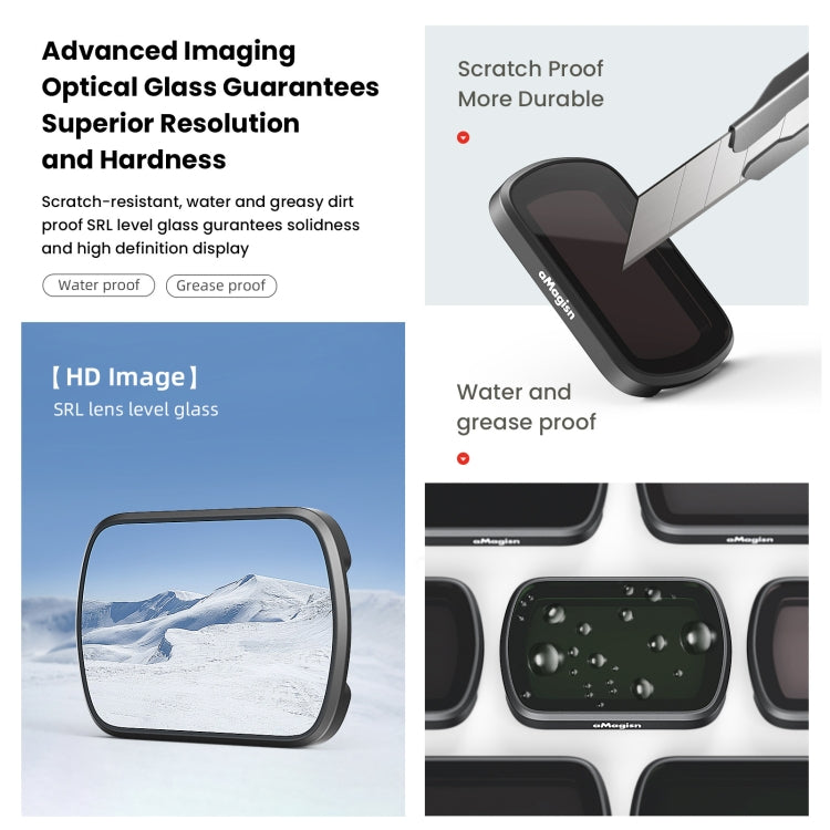 For DJI Osmo Pocket 3 aMagisn HD Double Sided Coated Filters Sports Camera Protective Goggles, Style: CPL