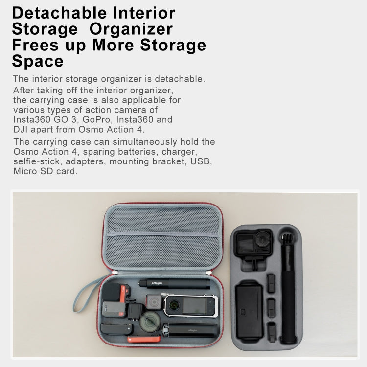 For DJI Osmo Action 4 aMagisn Medium Storage Pack Protection Movement Camera Accessories