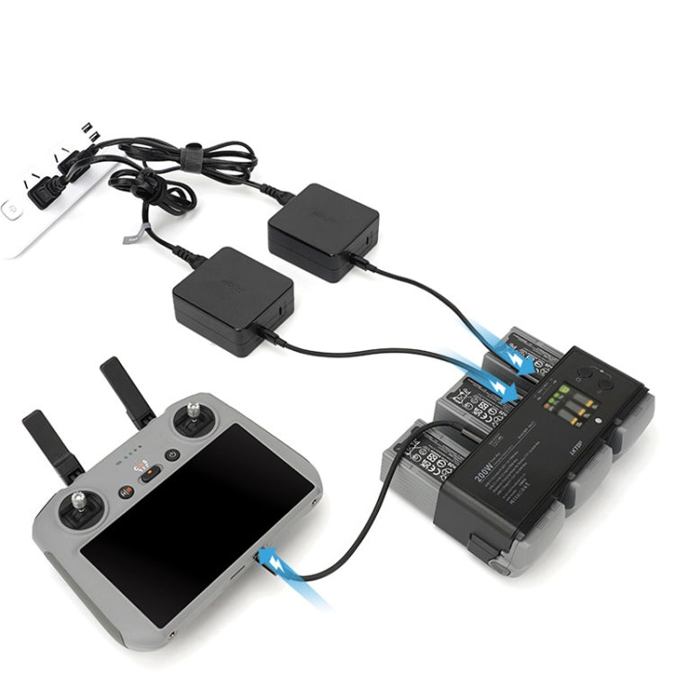 For DJI Air 3 Smart Flight Battery LKTOP 200W 3-Channel Charging Manager - free shipping - PMC TechLife - Order now!