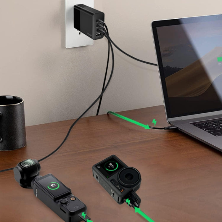 LKTOP 100W Gallium Nitride Fast Charger AC Adapter With 3 USB-C/Type-C+1 USB-A Port US Plug - free shipping - PMC TechLife - Order now!