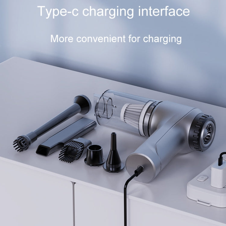 SUITU ST-6651 Automotive Charging Dust Removal Blower Car Brushless Vacuum Cleaner(Silver And Gray)