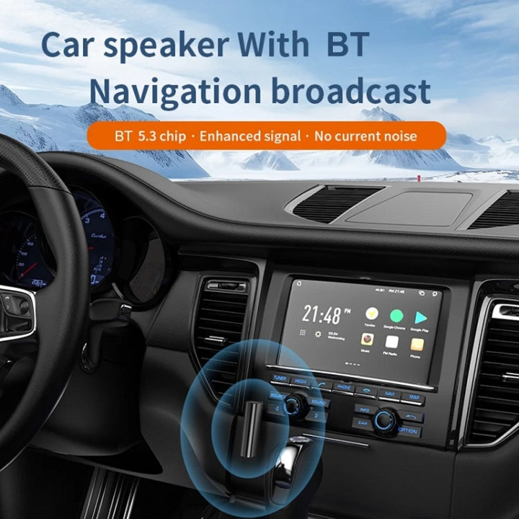 Bluetooth 5.3 Car TF Playback AUX Receiver Transmitter - Bluetooth Adapters by PMC TechLife | Online Shopping South Africa | PMC TechLife