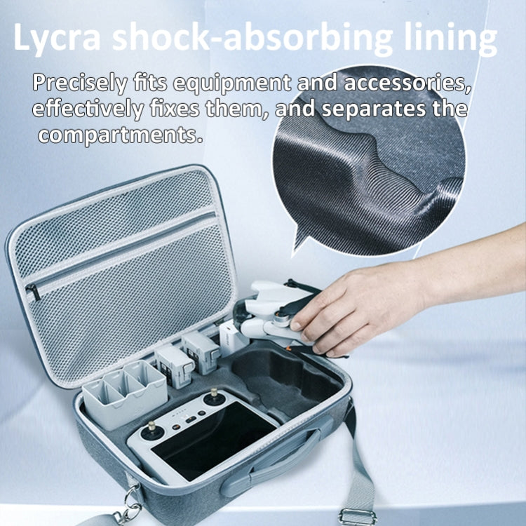 For DJI Mini 4 Pro / Mini 3 Pro LKTOP Carrying Case Water-resistant Shoulder Bag Handbag, Style: PU